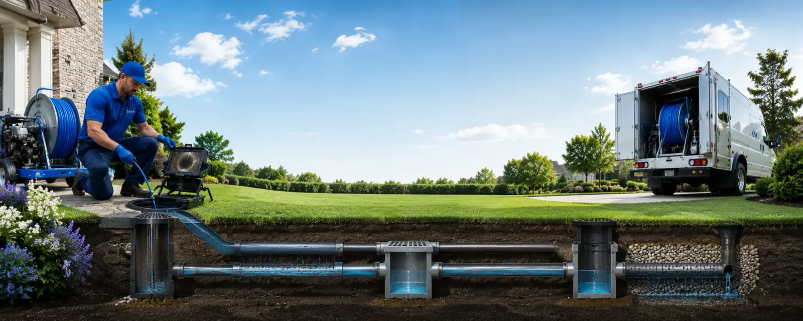 Outdoor drain cleaning information for Carol Stream, IL